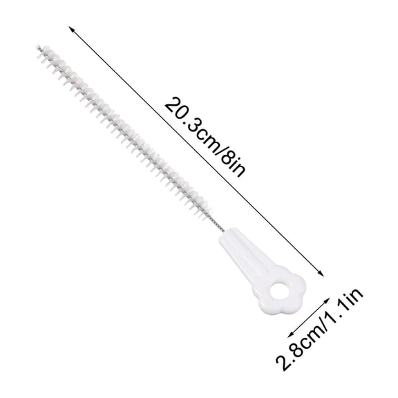 SouMaox Straw Cleaning Brush Portable Bottle Pipe Tube Scrubber Household Kitchen Gap Detail Tool Long Reach Soft Bristle Scouring Wand