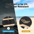 thumbnail image 2 of Yamaziot 9'x12' Outdoor Rugs Patio Rug Reversible Mats Waterproof RV Rug Camping Rugs Plastic Straw Rug Outdoor Area Rug for Patios, Porch, Balcony, Beach, Black Beige, 2 of 8
