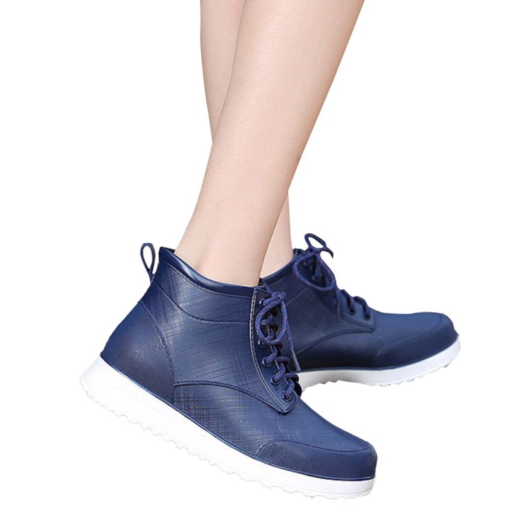 SEMIMAY Casual Shoes Breathable Custom Footwear Fashion Short Tube Boots Waterproof Versatile Rain Boots - Walmart.com