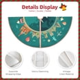 thumbnail image 5 of Bingfone Christmas Tree Skirt Mat Christmas Decoration Interior 48"-Around The Planet, 5 of 8