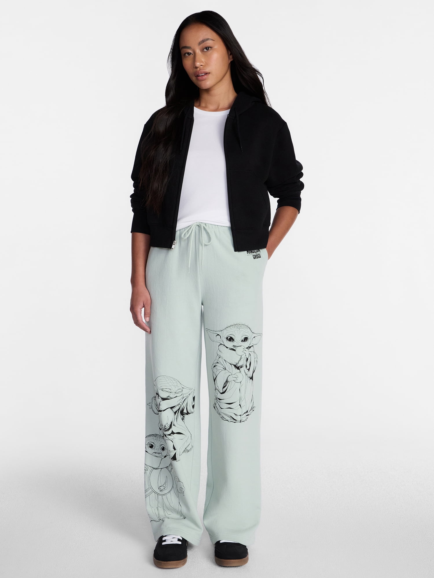 The Mandalorian Grogu Women's Graphic Jogger Pants, Sizes XXS-XXL