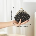 thumbnail image 2 of Five-Pointed Star Coin Purse Denim Change Pouch Wallets Buckle with Kisslock Clasp Coin Holder Clutch Handbags for Women Ladies, 2 of 5