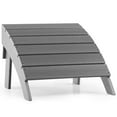 thumbnail image 4 of Gymax HDPE Adirondack Folding Ottoman Outdoor Footstool All-Weather Footrest Grey, 4 of 9
