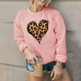 thumbnail image 5 of Women's Valentine's Day Sweatshirts Fashion Print Sweat Shirt Round Neck Long Sleeve Blouses Pullover Casual Shirts Top, 5 of 8