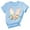 Sky Blue, variant on WNEGSTG Easter T Shirts for Women, Short Sleeve Crewneck Bunny Print Graphic Tee, Floral Round Neck Top, Pink S