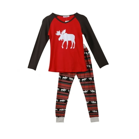 

Springcmy Family Matching Elk Christmas Pyjama Sets Cotton Sleepwear