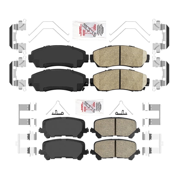For Honda Passport 2019-2022 AmeriPRO Front & Rear Ceramic Brake Pads