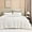 01 - White, variant on Fluffy Sherpa Queen Comforter Set Dark Green, Super Soft Emerald Green Fleece Warm Bedding for Winter, Luxury Jacquard Boho Fuzzy Plush Bed Set 3 Pieces(1 Shaggy Comforter, 2 Pillowcases)