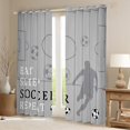 thumbnail image 2 of Castle Fairy Children Teens Adults Eat Sleep Soccer Black Out Curtains,Black Grey Curtains Pack of 2 (42x63 Each),Sport Gamer Bedroom Curtains,Ultra Soft Home Decor, 2 of 6