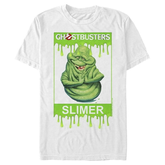 Men's Ghostbusters Framed Slimer Graphic Tee White 3X Large