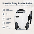 thumbnail image 5 of JDMEOPD Baby Stroller Rocker, Black Clip-On Vibrating Soother with Bluetooth Speaker and 11 Sounds for Stroller and Pram, 5 of 7