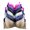Multi-color, variant on Women Bras 6 Pack of T-shirt Bra B Cup C Cup D Cup DD Cup DDD Cup 36DD (X8226)