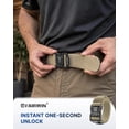 thumbnail image 2 of FAIRWIN Belt for Men, Nylon Web Work Belt, Khaki, 2 of 10