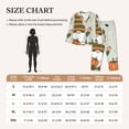 thumbnail image 4 of Lsque Gnome Holding A Pumpkin Pattern Long Sleeve Pajama Set for Women - Soft 2-Piece Sleepwear and Loungewear Set with Pockets, Comfy Nightwear-Small, 4 of 7