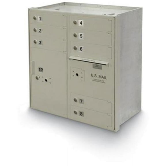 Postal Products Unlimited N1027865 8-Door Mailbox with Parcel Locker 4C High Security, 190
