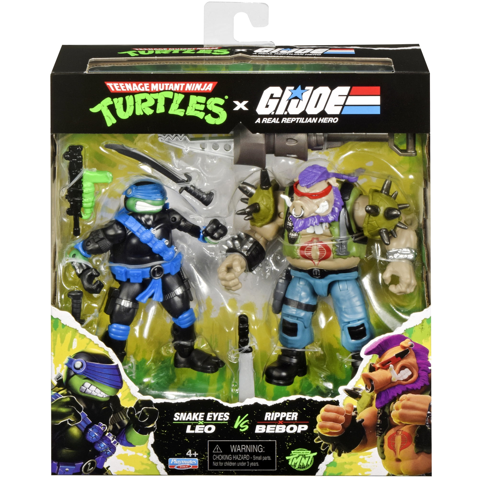 Teenage Mutant Ninja Turtles x G.I. JOE: Snakes Eyes x Leo vs. Ripper x Bebop