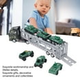 thumbnail image 3 of Truck Toys Vivid Details Compact Portable Mini Transport Cars Set With Car Models For Gifts Ornament Collectible, 3 of 5