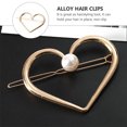thumbnail image 2 of Heart Shaped Barrette Hairstyling 3Set 2.6X2X0.4In, 2 of 6