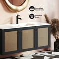 thumbnail image 4 of Classe 48" Wall-Mounted Bathroom Vanity in Black Oak, 4 of 9