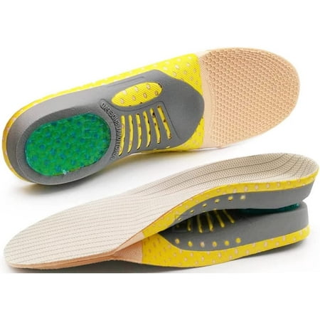 

Plantar Fasciitis Insoles Arch Support Orthotic Inserts Extra Support Insoles for Running/Standing All-Day Comfort Work Boot Insoles for Women Men Flat Feet Heel Pain Relief Orthotics