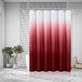 thumbnail image 3 of Rideaux de Douche Rouge Vin pour Salle de Bain, Texture Ombrée – Ensemble de Rideau de Douche en Tissu, Hôtel Spa Luxe avec 12 Crochets, Lavable à la Machine, Rideau de Salle de Bain Décoratif Rouge Vin 72 x 72, 3 of 5