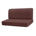 thumbnail image 3 of yuksok RV Dinette Cushion Covers Easy Fitted Elastic RV Stretch Sofa Seat Slipcover Deep Coffee, 3 of 9