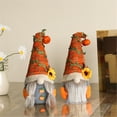 thumbnail image 6 of SLYNSHome 2 Pcs Gnomes Doll for Tray Decor,Gnomes Plush with Sunflower and Pumpkin Decoration Fall Farmhouse Labor Day Theme Ornaments Cute Gnome Plush Doll for Home Farmhouse Kitchen, 6 of 9