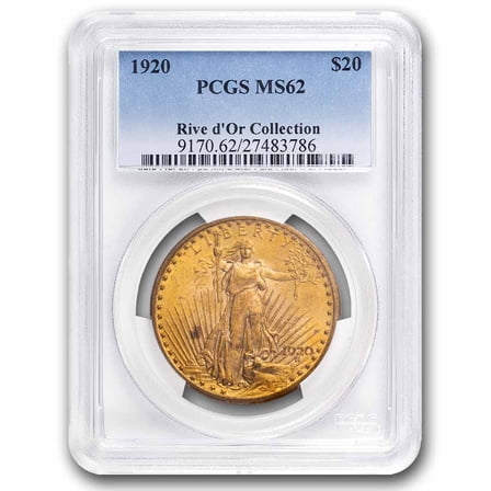 1920 $20 St Gaudens Gold Double Eagle MS-62 PCGS
