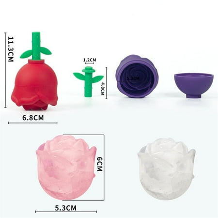 

Single Hole Ice Rose Silicone Mold DIY Handmade Bar Whisky Ice Flower Rose Mould Apply Face Ice Case Sugar Cake Kitchen Tools