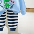 thumbnail image 5 of UAYOTSE Toddler Baby Boy Clothes Boy Fall Winter Outfit Long Sleeve Sweatshirt Jogger Pants Newborn Set,Sizes 12-18 Months, 5 of 5