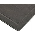 thumbnail image 6 of Hawmam Linen Cool Grey Bath Mats, 21 x 34 inches, Pack of 2 - 100% Ring Spun Cotton, Banded Design, Highly Absorbent, Machine Washable for Bathroom Floor, 6 of 6