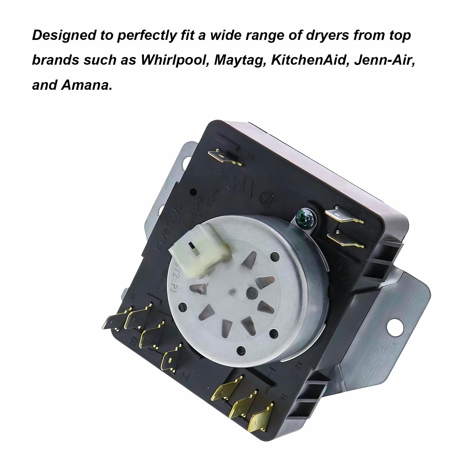 TOP-MAX W10185992 Dryer Timer Replacement, Fit for Whirlpool & Maytag, Replace AP6016542, 4441883, and PS11749833