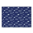 thumbnail image 1 of Clouds Cutting Board, Vertical Short Striped Rainy Weather Scattered Nature Seasonal Drip Drop, Decorative Tempered Glass Cutting and Serving Board, in 3 Sizes, by Ambesonne, 1 of 2