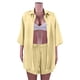 thumbnail image 5 of Puntoco Camisa de manga corta de color casual a la moda para mujer + conjunto de pantalones cortos con botones Puntoco Puntoco-136, 5 of 7