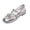 Silver, variant on Willtoo Women's Polka Dots Mesh Ballet Flats Bowknot Pointed Toe Ballerina Flats Closed Toe Comfortable Casual Shoes