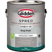 Glidden Spred Grab-N-Go Gray Frost / Grey, Flat Interior Paint with Primer, 1 Gallon