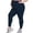 Navy, variant on Gyujnb Plus Size Over Belly Maternity Leggings High Waist Full Support Soft Seamless Stretchy Yoga Sports Pregnancy Ankle Length Pants,XXL