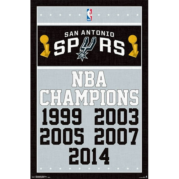 NBA San Antonio Spurs - Champions 17 Wall Poster, 22.375" x 34"