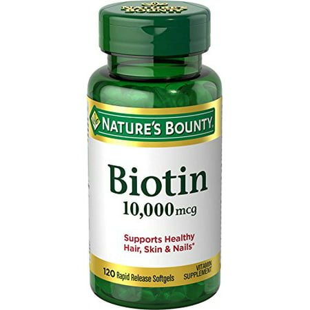 Bounty 10000 mcg Biotine Ultra Force de la nature, liquide Gélules 120 Chaque