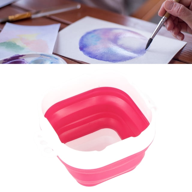 Arandela De Pintura Plegable, Cubo De Pintura De Pincel Plegable Cubo De Lavado Con Tabla De Lavado Para Depuradores Para Niños Entusiastas De La Pintura Para Niños