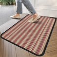 thumbnail image 4 of Brown and Red Christmas Striped Pattern Door Rugs,Washable Non Slip Door Mats Indoor,Decorative Door Mats,Entry Mat Indoor for Entrance,Bedroom,Kitchen,Bathroom,30"x17", 4 of 6