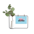 thumbnail image 1 of Question Humour Mauvais Cadre Photo en Métal Décor Vase Cerac, 1 of 3