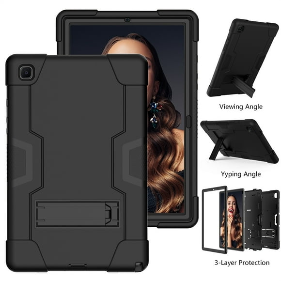 EGNMCR For Galaxy Tab A7 10.4 T500 T505 Hy-brid Rubber Rugged Stand Case Cover cover cover