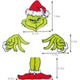 thumbnail image 5 of Adornos navideños, árbol de Navidad Grinch, adornos para árboles de Navidad, adornos navideños, suministros para fiestas Grinch esquí esquí Gafas de esquí, 5 of 5
