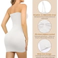 thumbnail image 2 of HAHDAXIA Robe Gainante Sans Bretelles pour Femmes, Contrôle du Ventre, Gaine Intégrale Sans Coutures, sous-Robe, Slip, 2 of 6