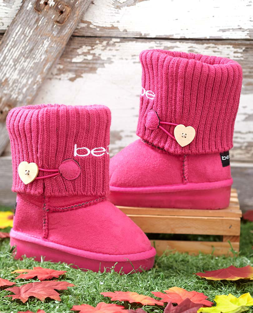 Girls Ankle Boots Children Kids Infant Fur Lined Eskimo Collar Winter Shoes Size 