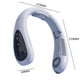 thumbnail image 4 of Ventilador de cuello colgante de enfriamiento de aire de verano portátil Ventilador eléctrico deportivo de 3 velocidades (blanco) Tmvgtek Libre de BPA, 4 of 9