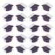 thumbnail image 1 of 50 cuentas espaciadoras de madera con forma de birrete de graduación pequeño para manualidades, cuentas de madera natural para collares, pulseras y guirnaldas., 1 of 7