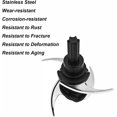 thumbnail image 2 of 1PC Stainless Steel Blender Blade Replacement Compatible with Ninja NJ110GR Food Processor Sharp Cutting Accessory, 2 of 6