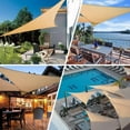 thumbnail image 3 of CSChome Sun Canopy Shade Sail UV Protection Good Sunshade Waterproof Windproof Weather resistant Triangle Heavy Duty Garden, 3 of 6